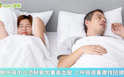 睡眠呼吸中止恐缺氧加重高血壓 上呼吸道重建找回健康